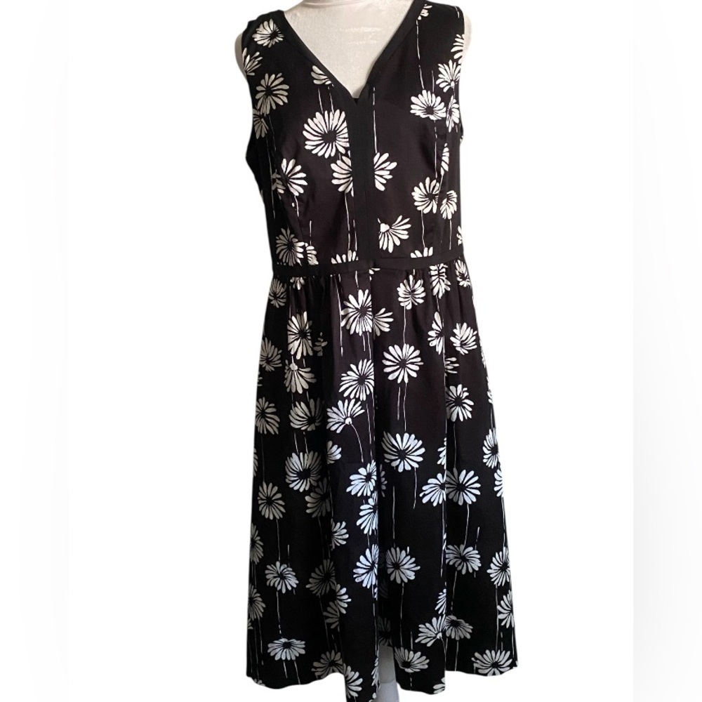 Talbots fit flare floral dress size 8